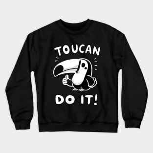 You can do it Tropical Toucan (Back Print) Crewneck Sweatshirt